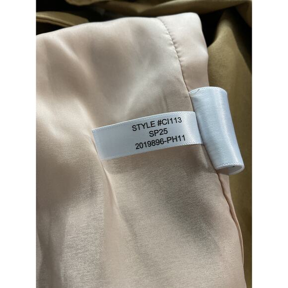 J.Crew Brown Cotton New Icon Trench Coat Size 10 - Picture 6 of 6